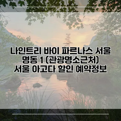 나인트리 바이 파르나스 서울 명동 1 (관광명소근처) 서울 아고다 할인 예약정보