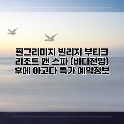 필그리미지 빌리지 부티크 리조트 앤 스파 (바다전망) 후에 아고다 특가 예약정보