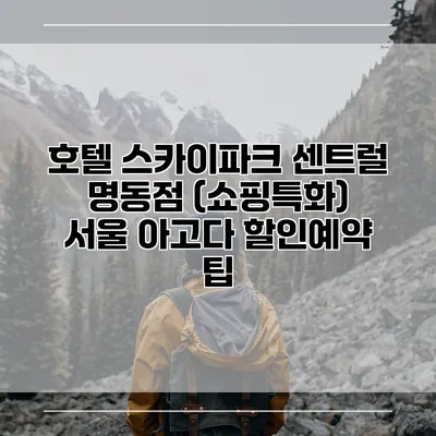 호텔 스카이파크 센트럴 명동점 (쇼핑특화) 서울 아고다 할인예약 팁