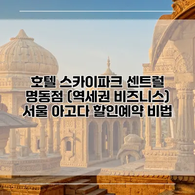 호텔 스카이파크 센트럴 명동점 (역세권 비즈니스) 서울 아고다 할인예약 비법