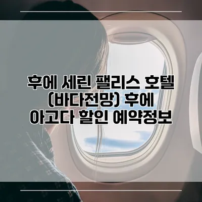 후에 세린 팰리스 호텔 (바다전망) 후에 아고다 할인 예약정보